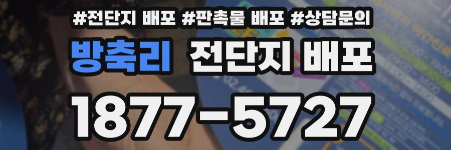 방축리 전단지 배포