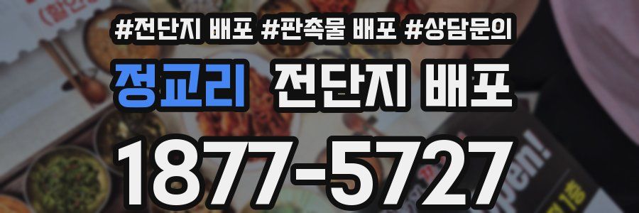 정교리 전단지 배포