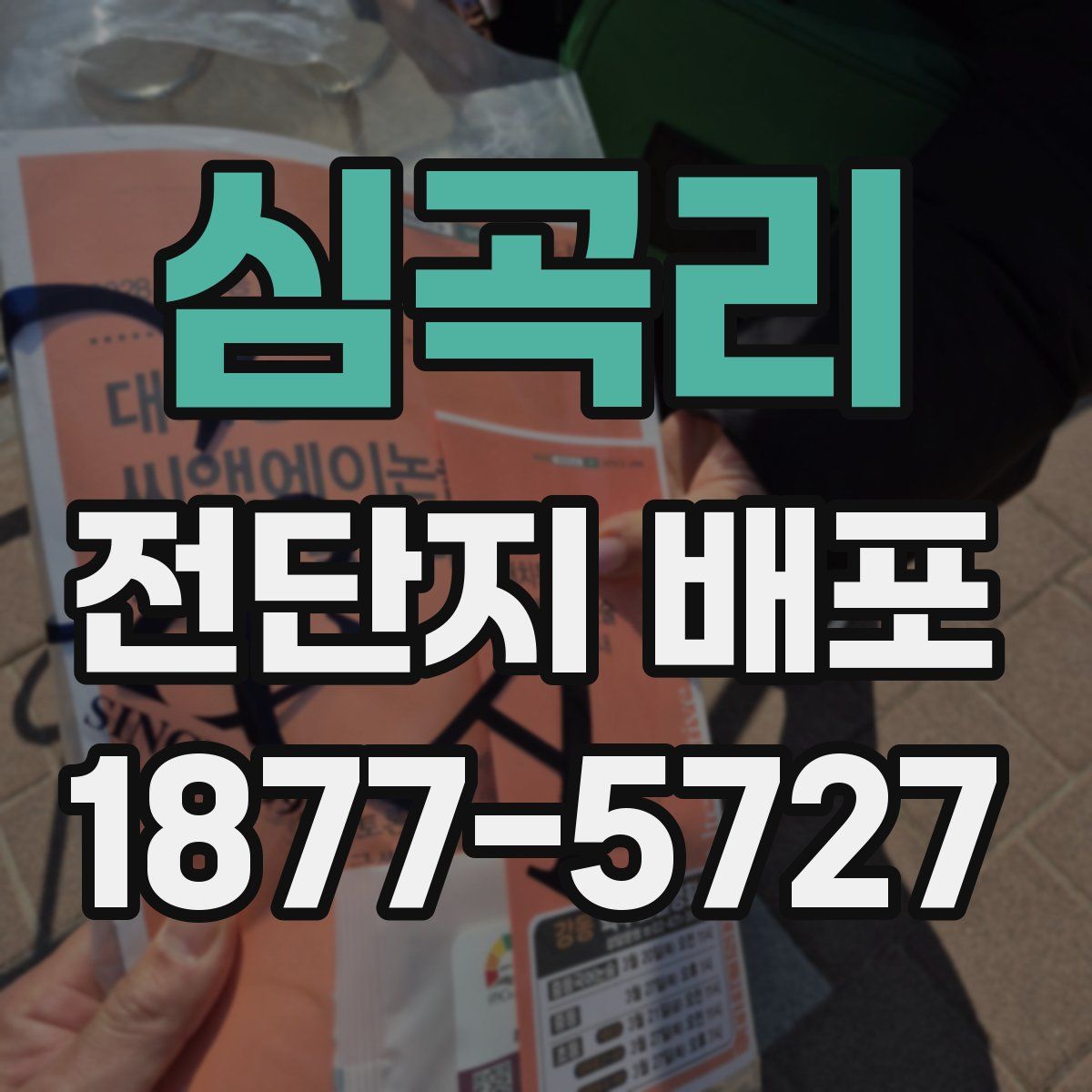 심곡리 전단지 배포
