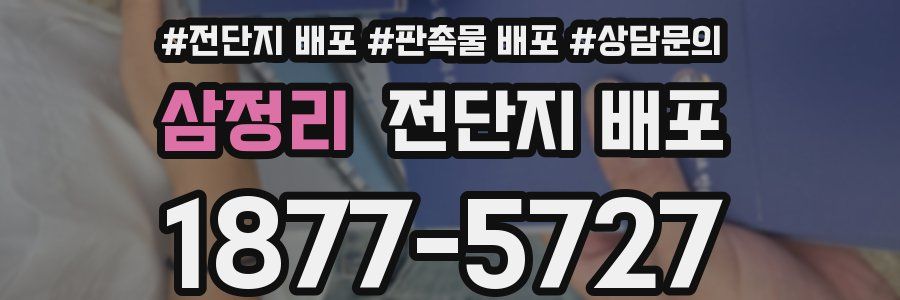삼정리 전단지 배포