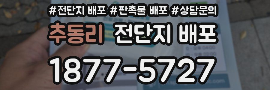 추동리 전단지 배포