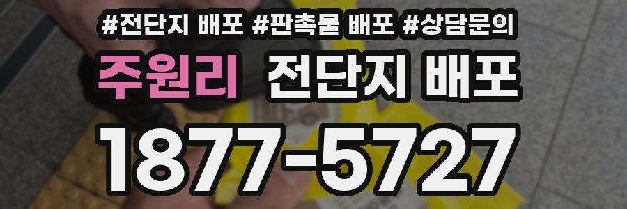주원리 전단지 배포