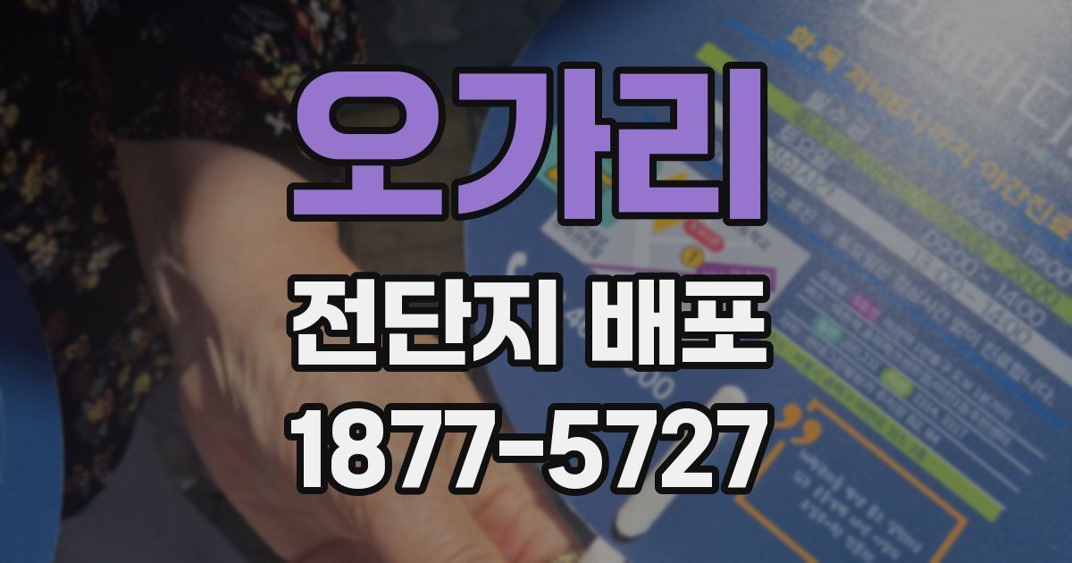 오가리 전단지 배포