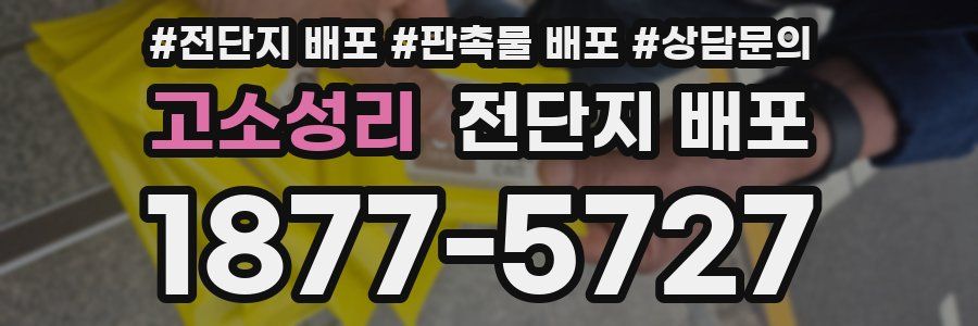 고소성리 전단지 배포