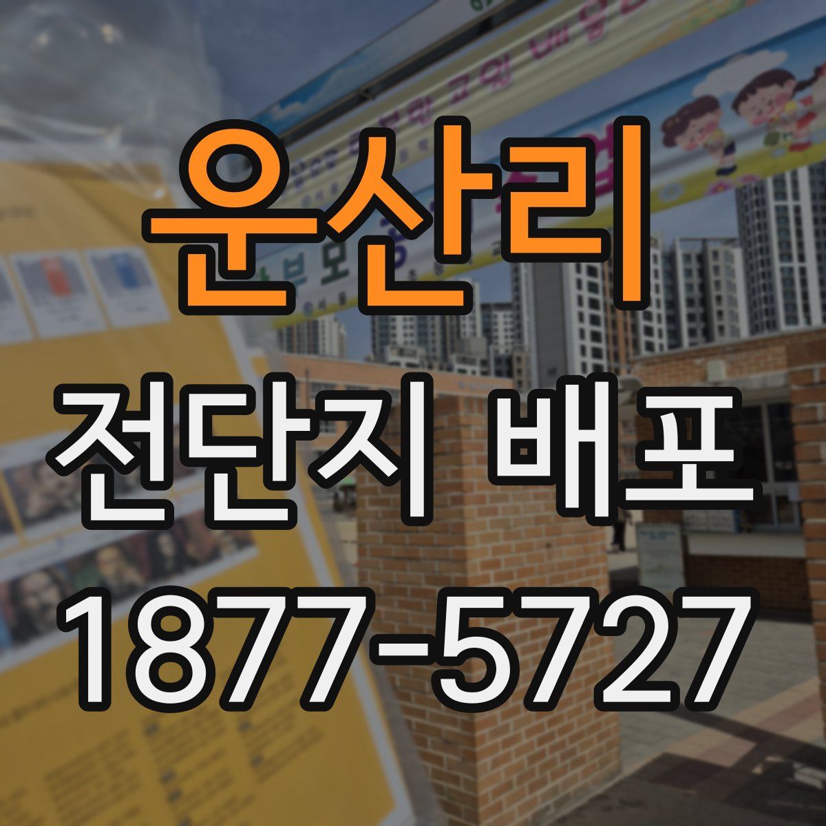 운산리 전단지 배포