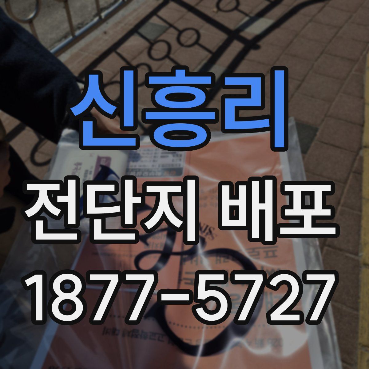 신흥리 전단지 배포