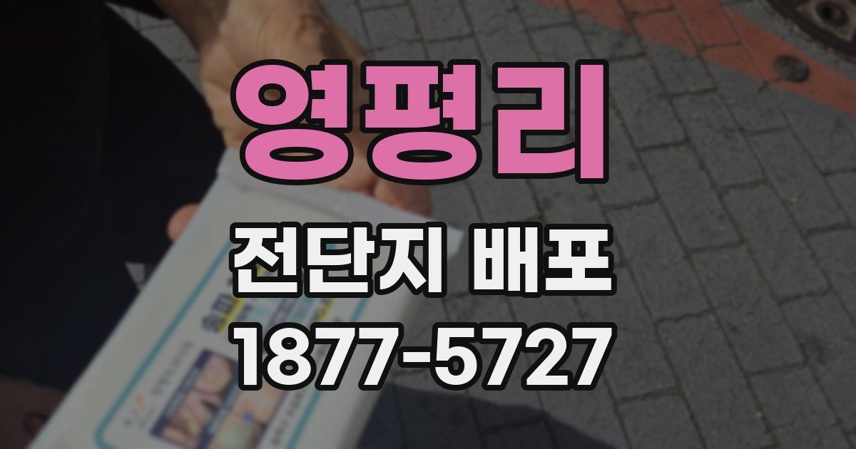 영평리 전단지 배포