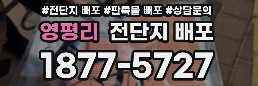 영평리 전단지 배포