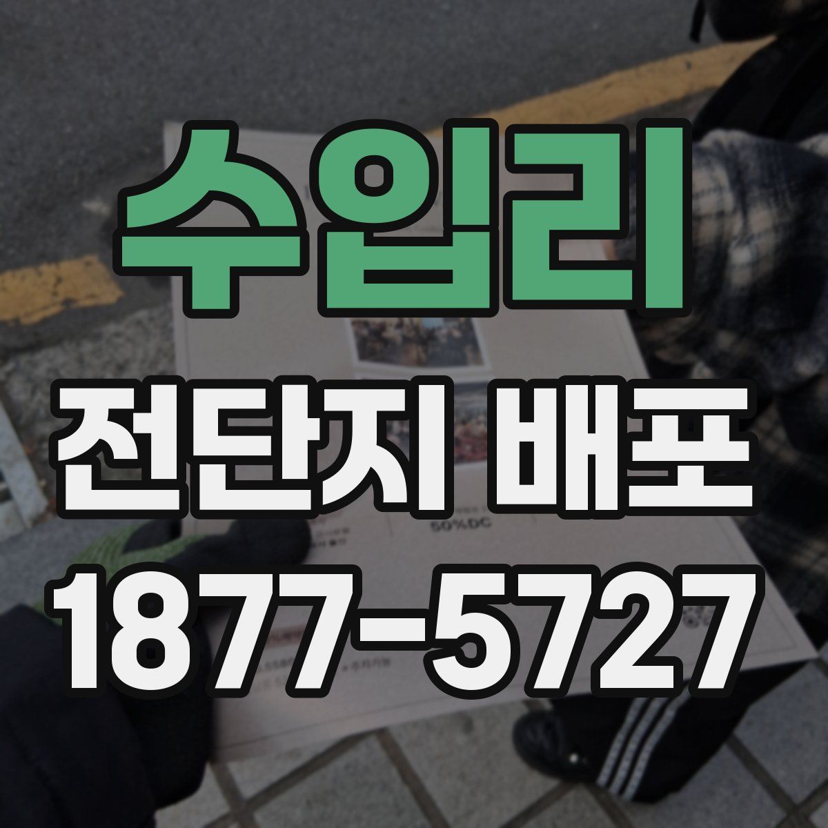 수입리 전단지 배포