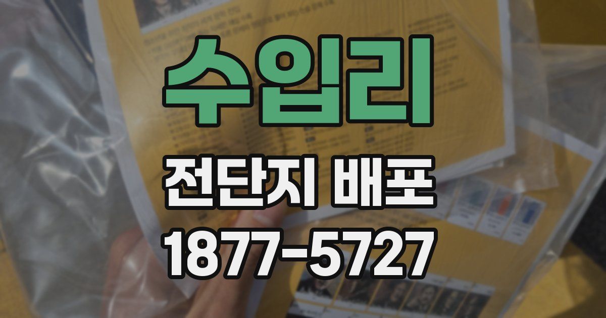 수입리 전단지 배포