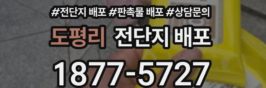 도평리 전단지 배포