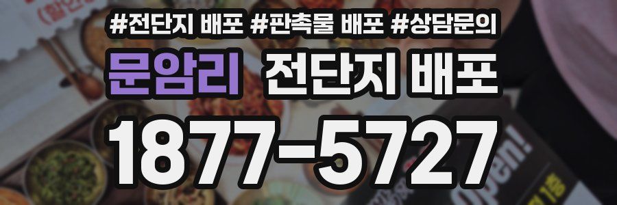 문암리 전단지 배포