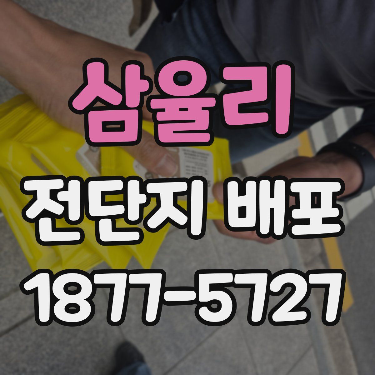 삼율리 전단지 배포
