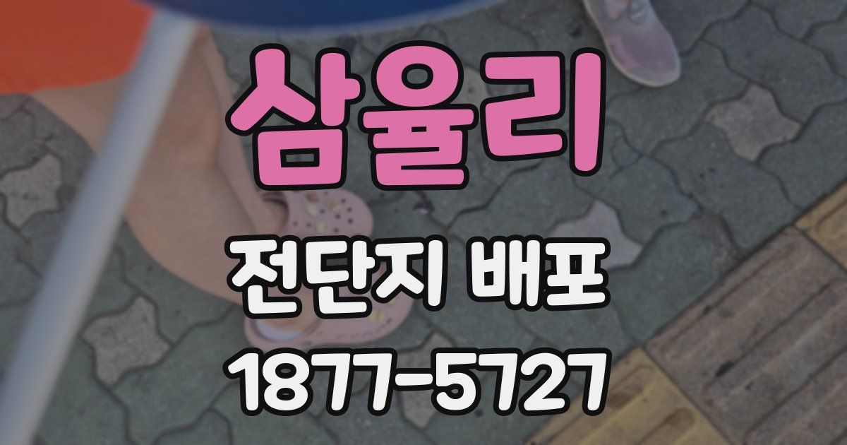 삼율리 전단지 배포