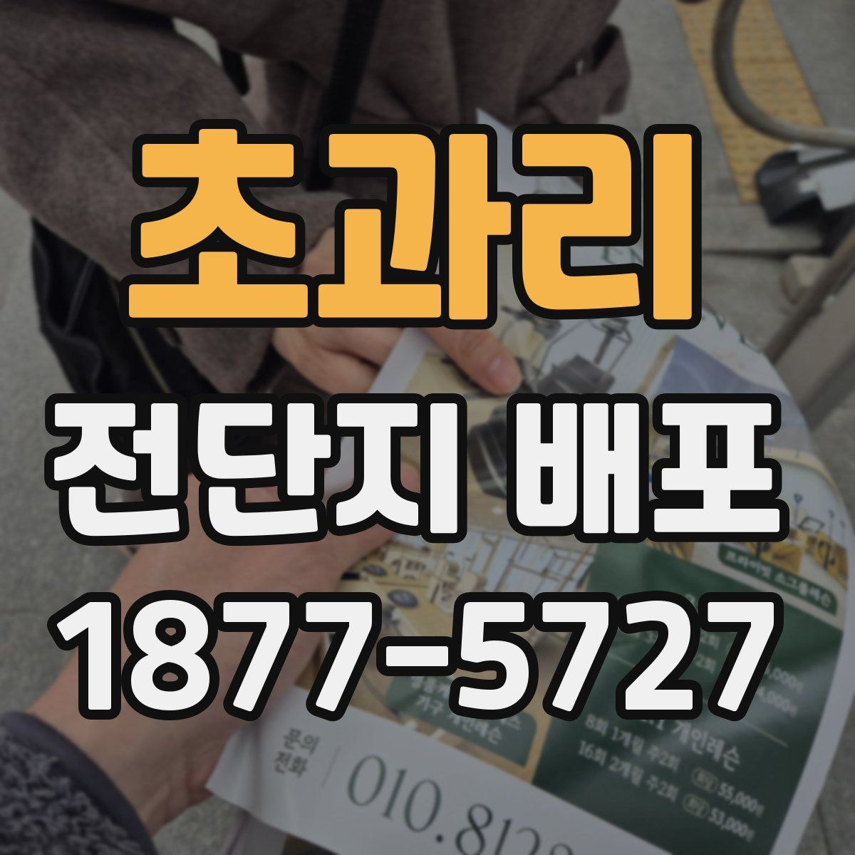 초과리 전단지 배포