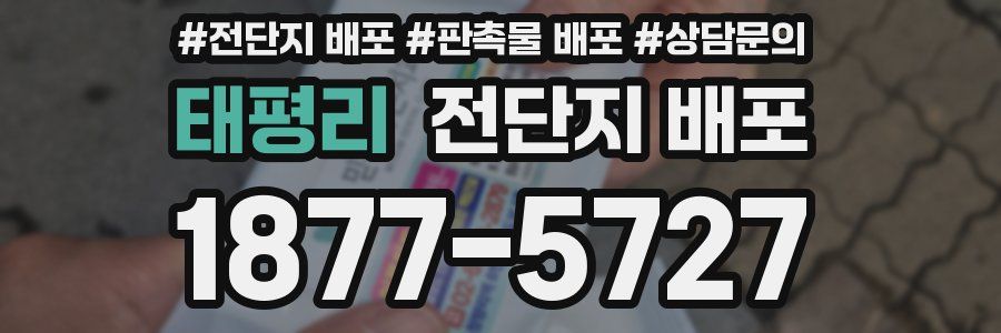 태평리 전단지 배포