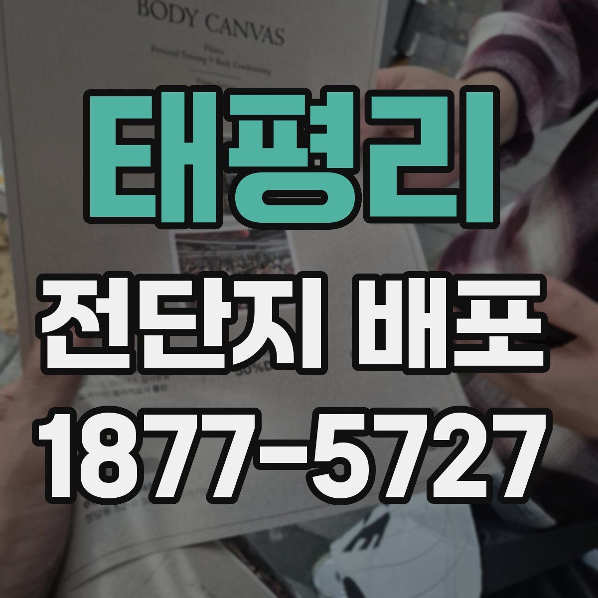 태평리 전단지 배포