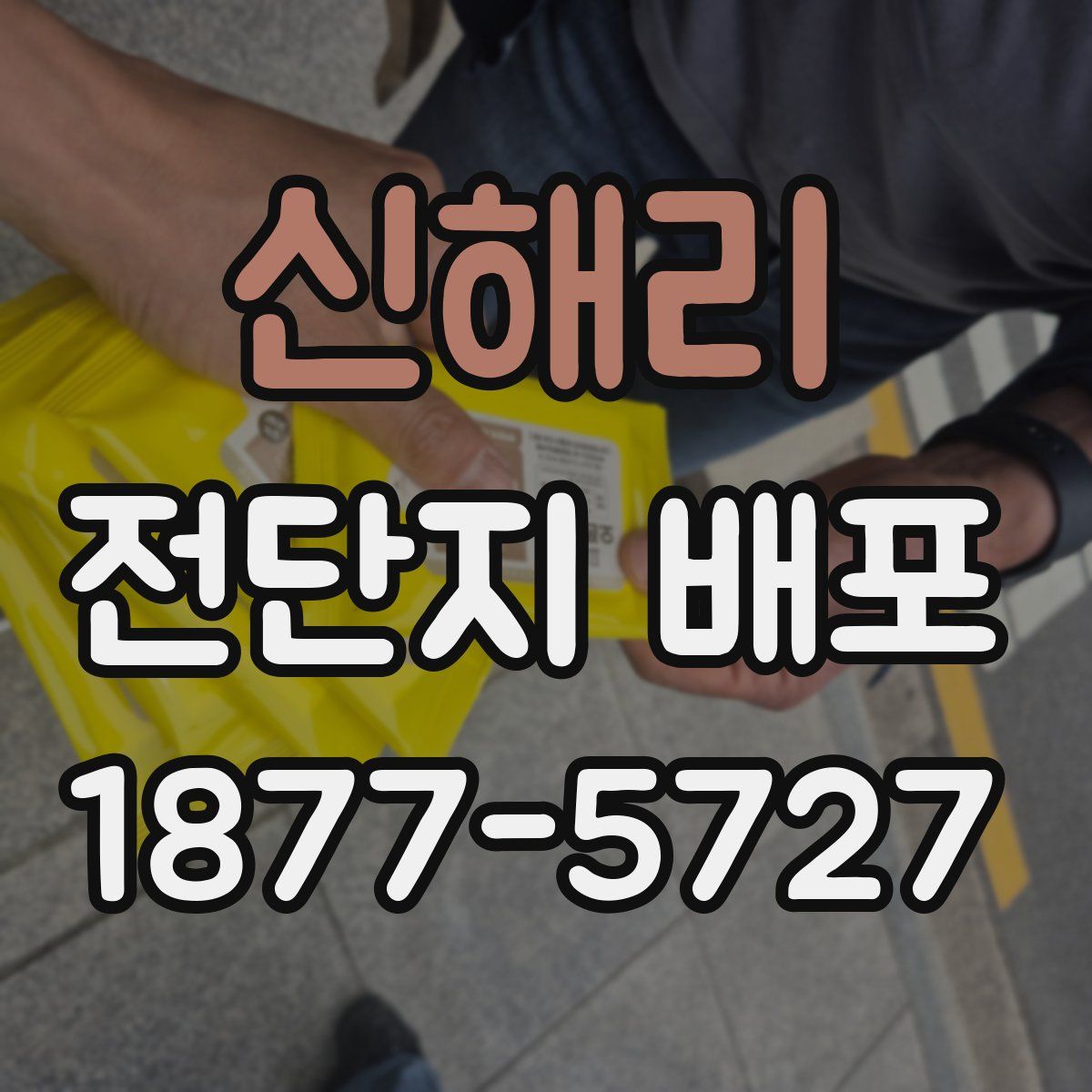 신해리 전단지 배포