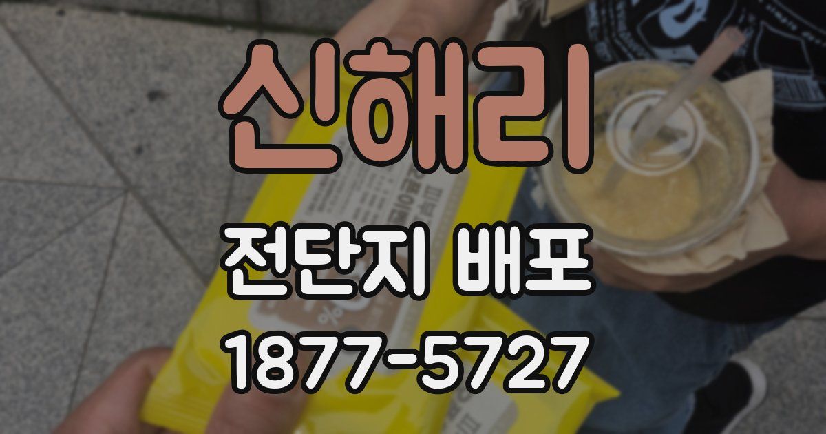 신해리 전단지 배포