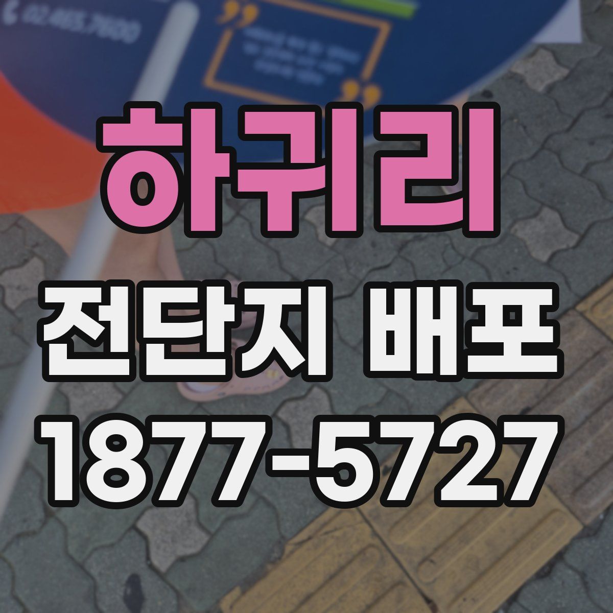 하귀리 전단지 배포