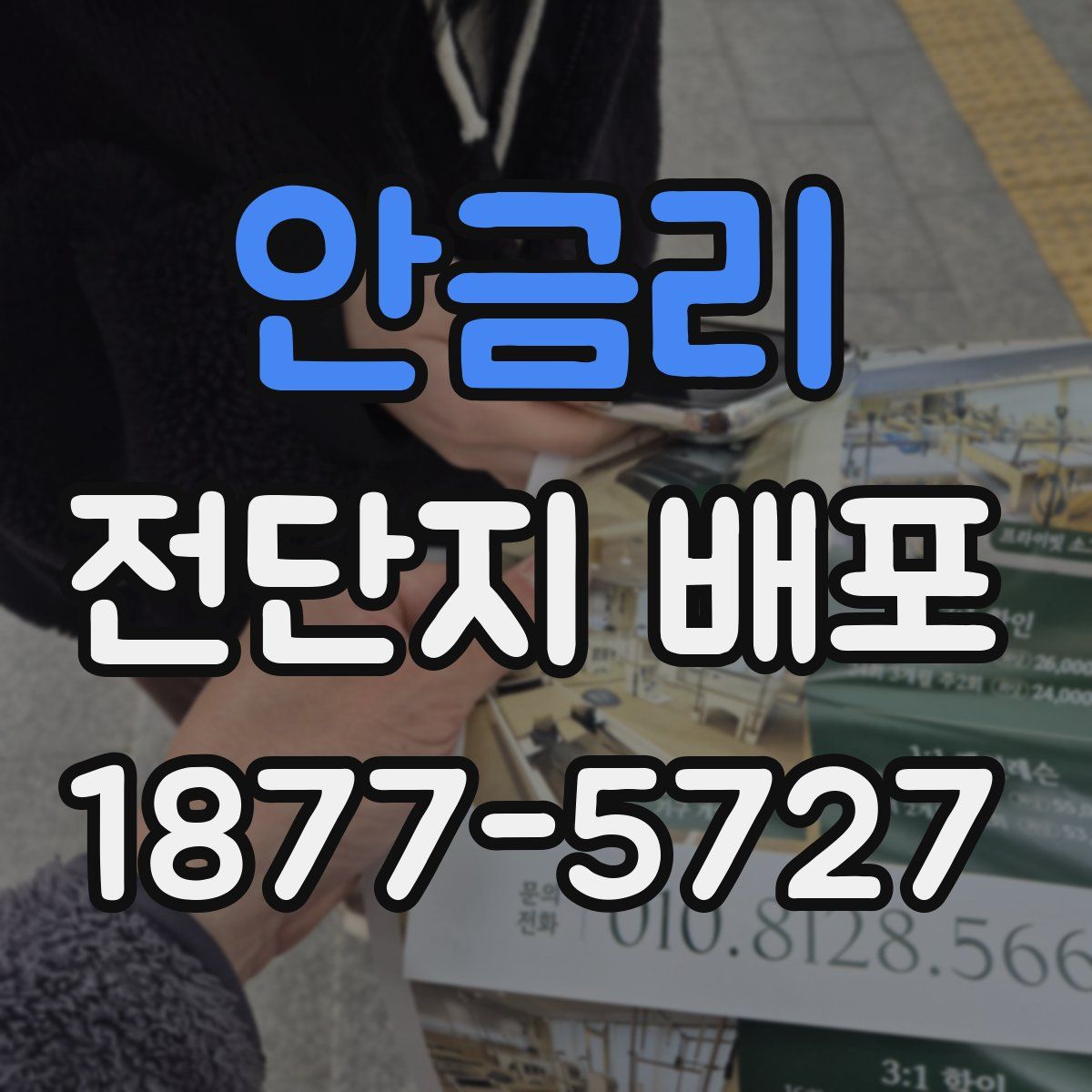 안금리 전단지 배포