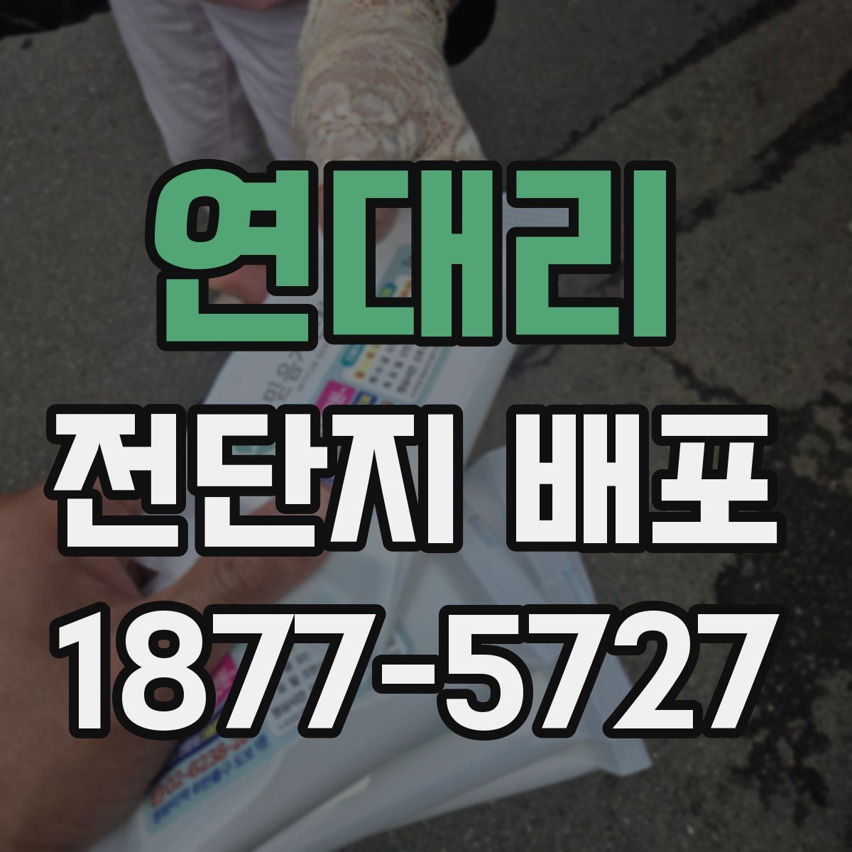 연대리 전단지 배포
