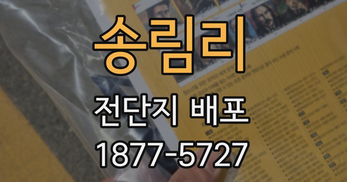 송림리 전단지 배포
