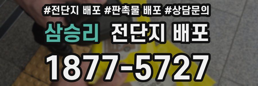 삼승리 전단지 배포