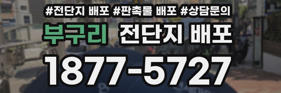부구리 전단지 배포