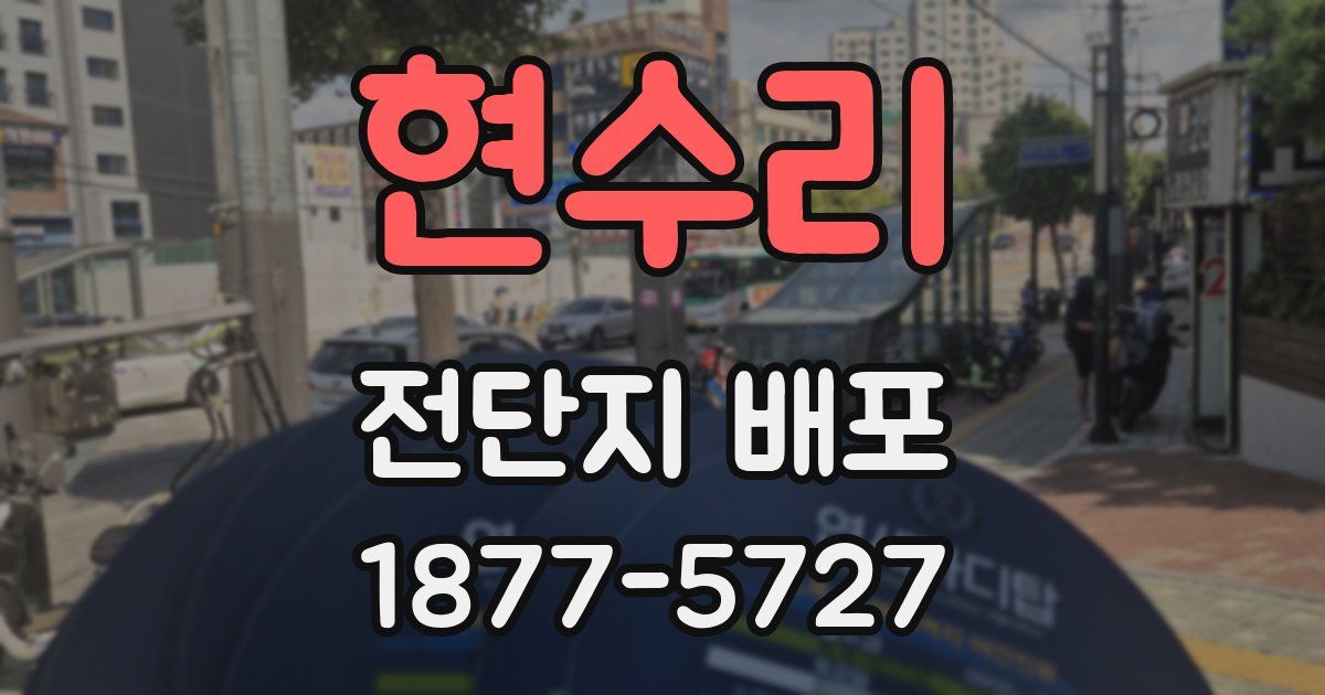 현수리 전단지 배포
