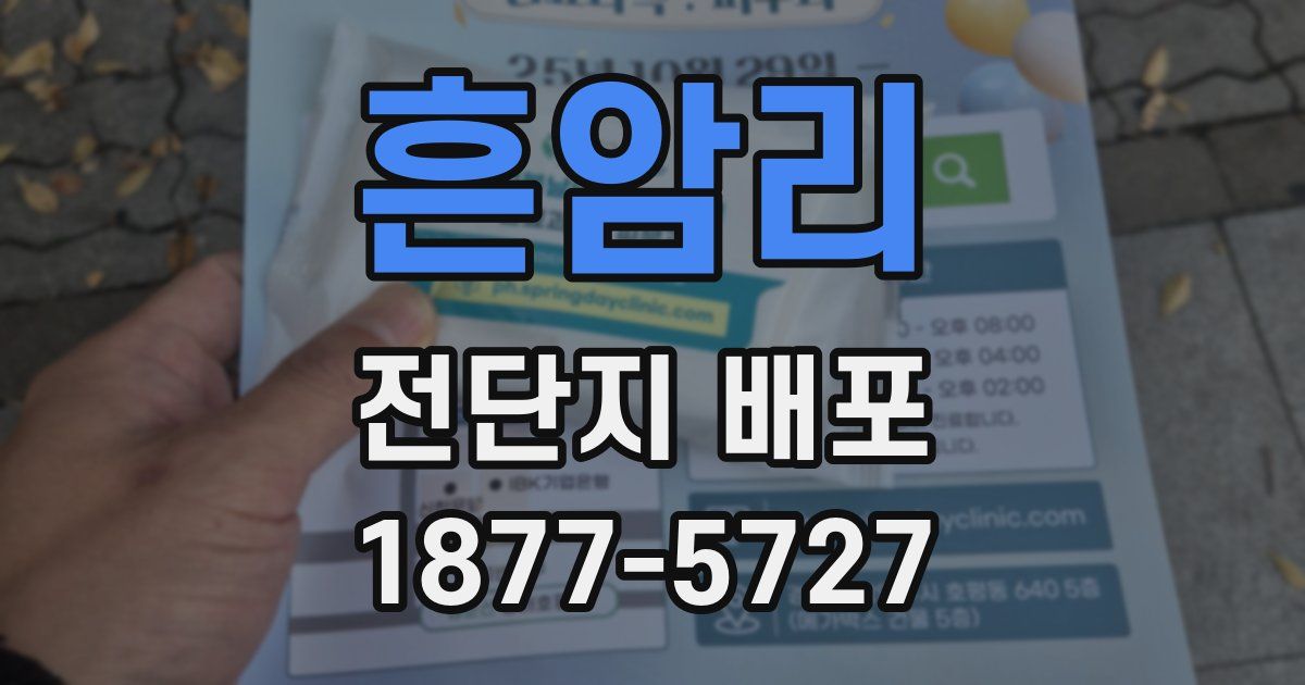 흔암리 전단지 배포