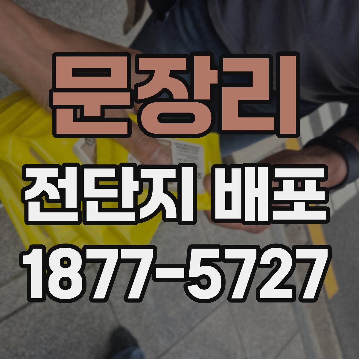 문장리 전단지 배포