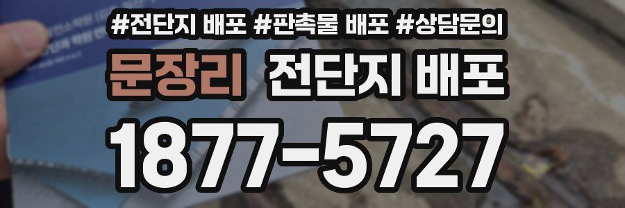문장리 전단지 배포