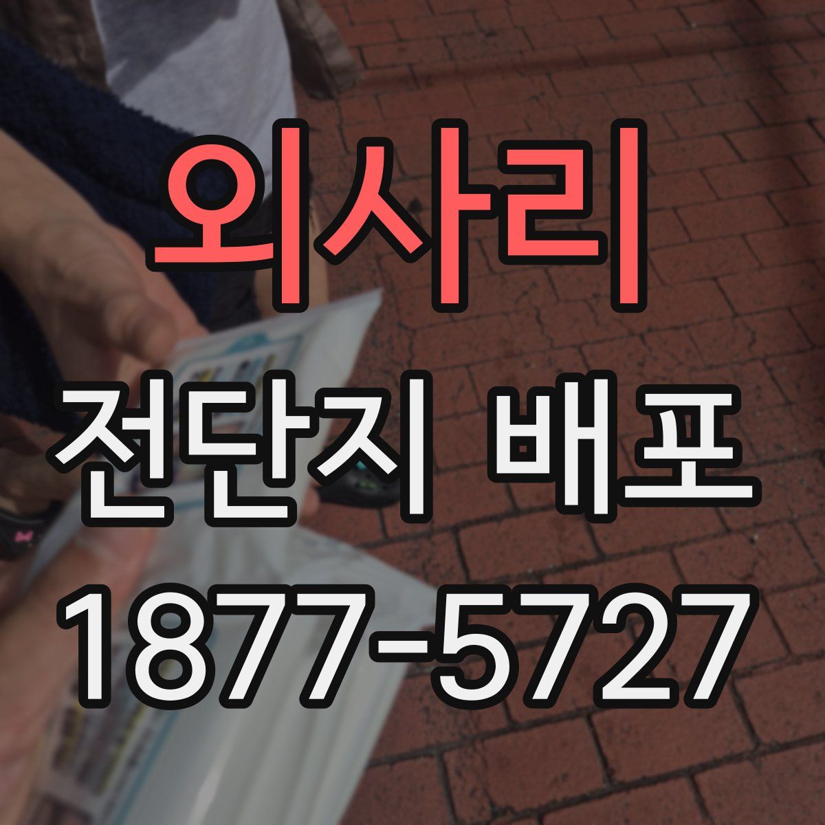 외사리 전단지 배포