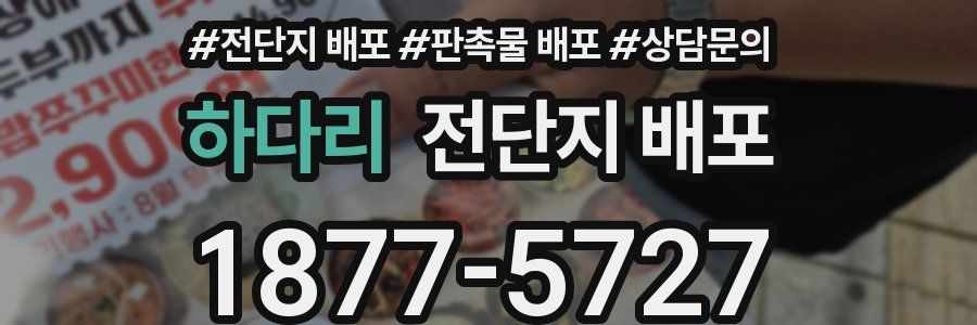 하다리 전단지 배포