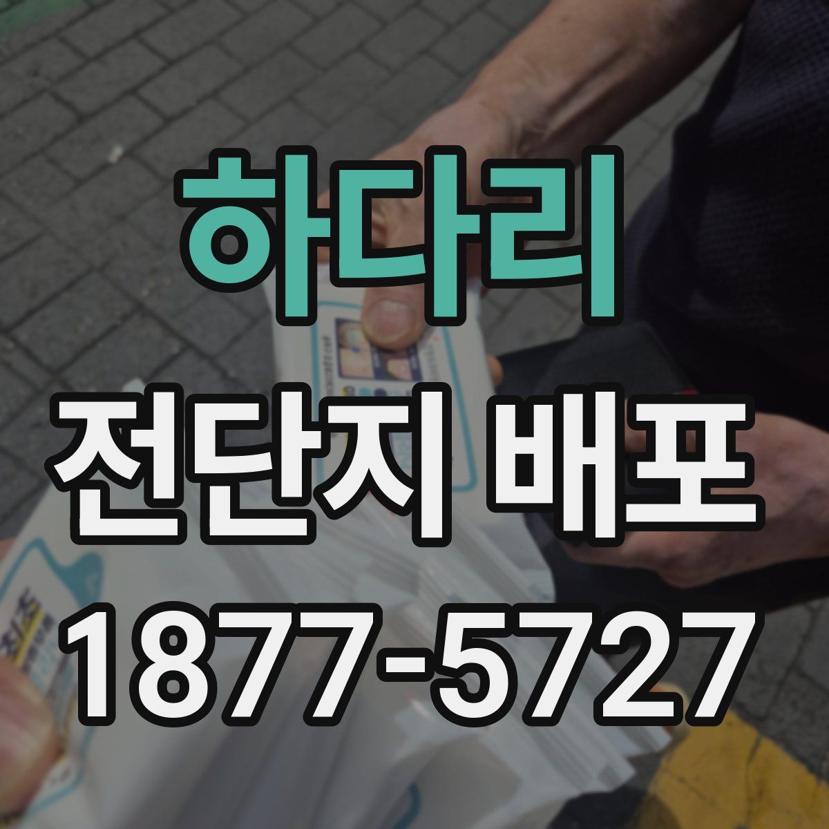 하다리 전단지 배포