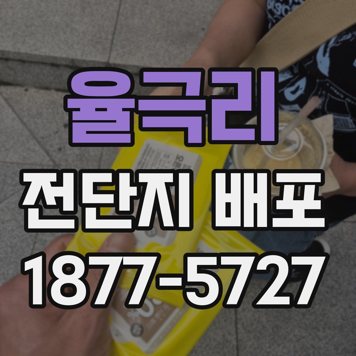 율극리 전단지 배포