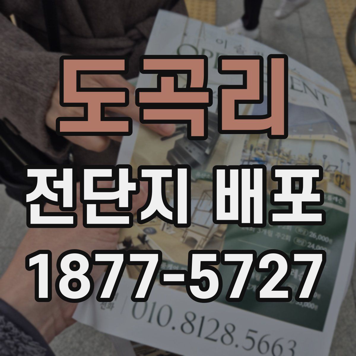 도곡리 전단지 배포