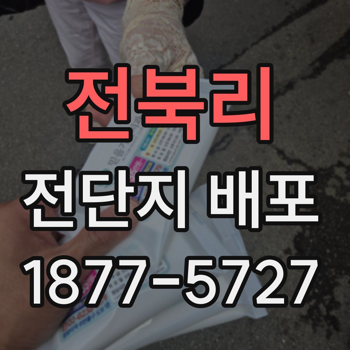 전북리 전단지 배포