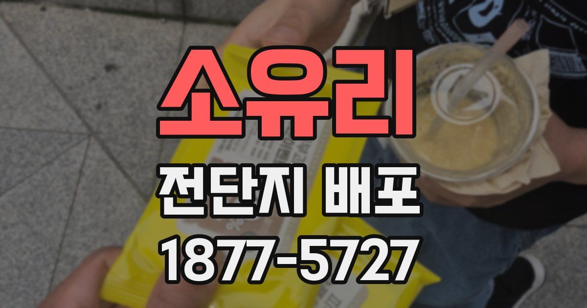 소유리 전단지 배포