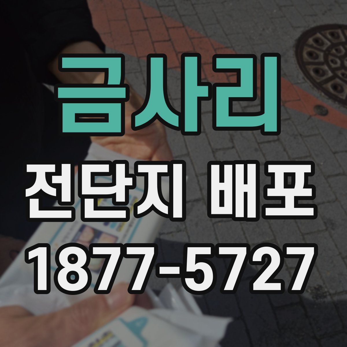 금사리 전단지 배포
