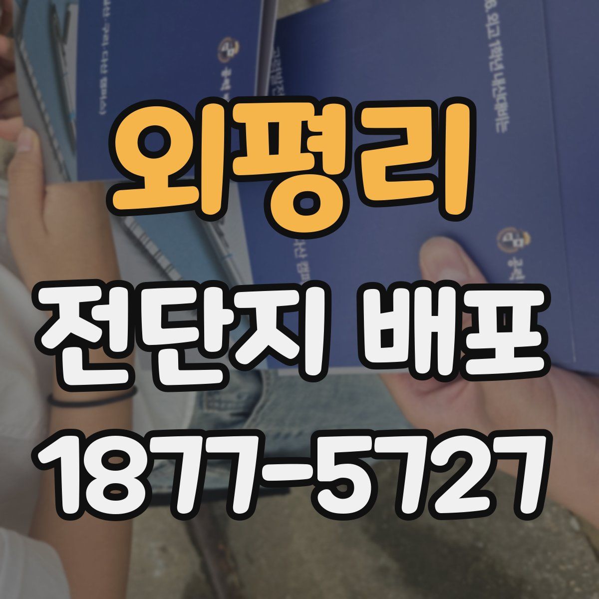 외평리 전단지 배포