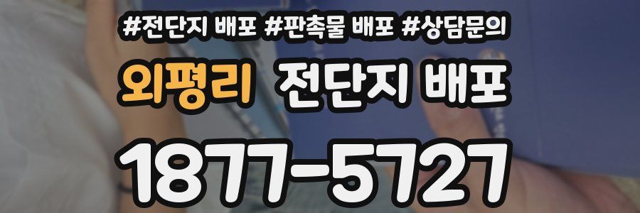 외평리 전단지 배포