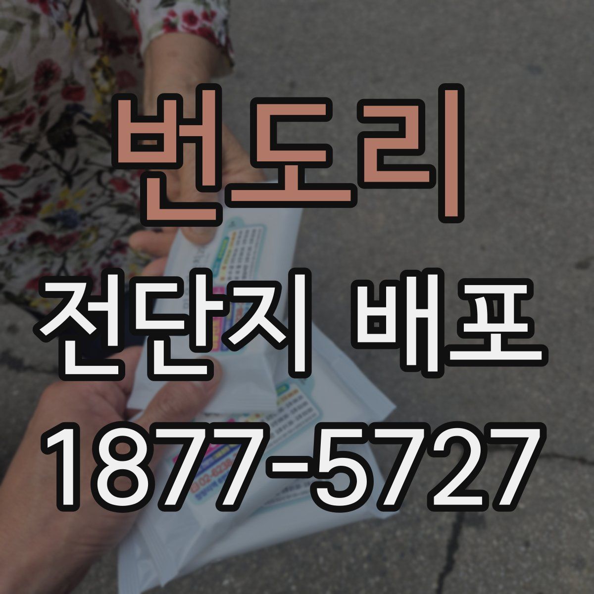 번도리 전단지 배포