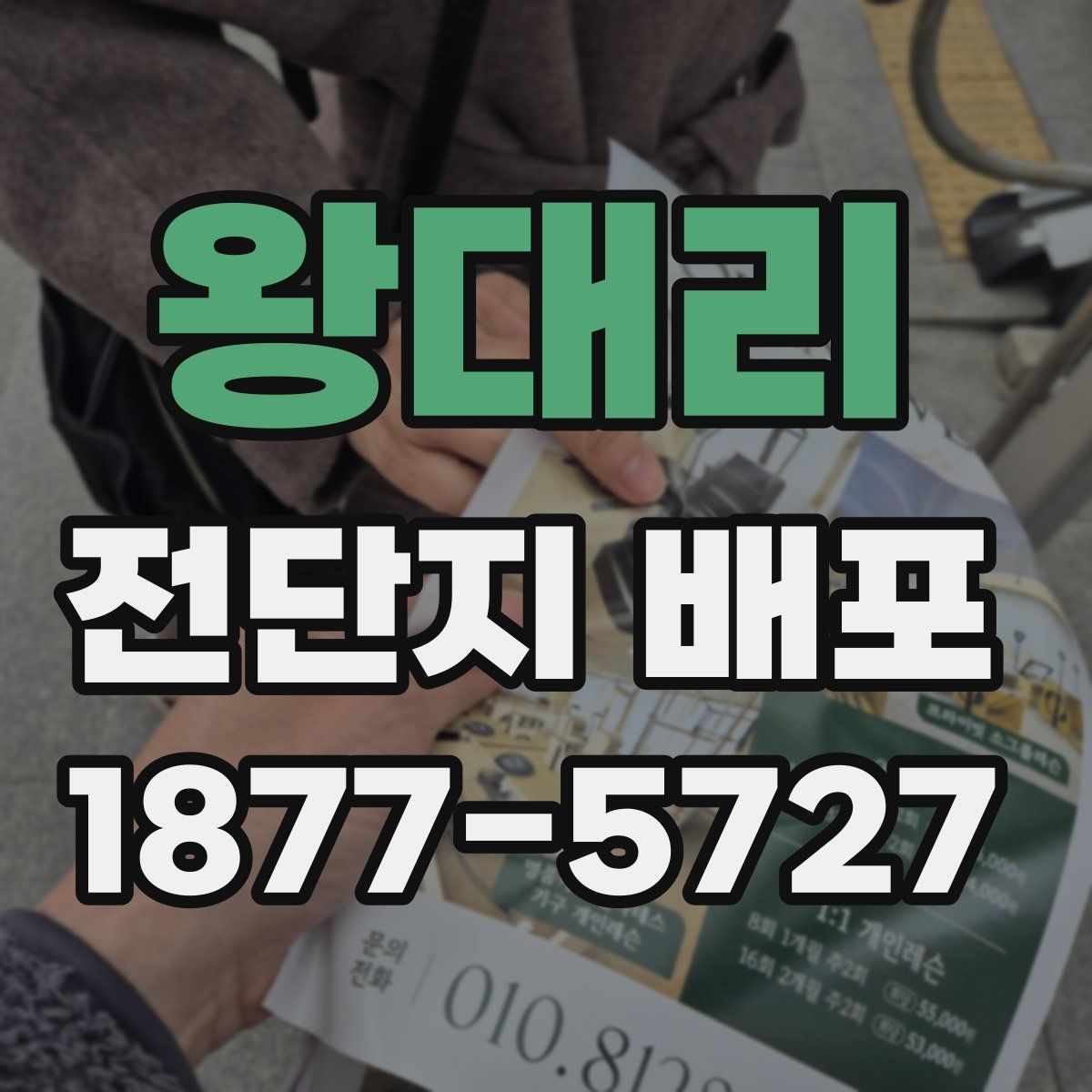 왕대리 전단지 배포