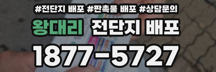 왕대리 전단지 배포