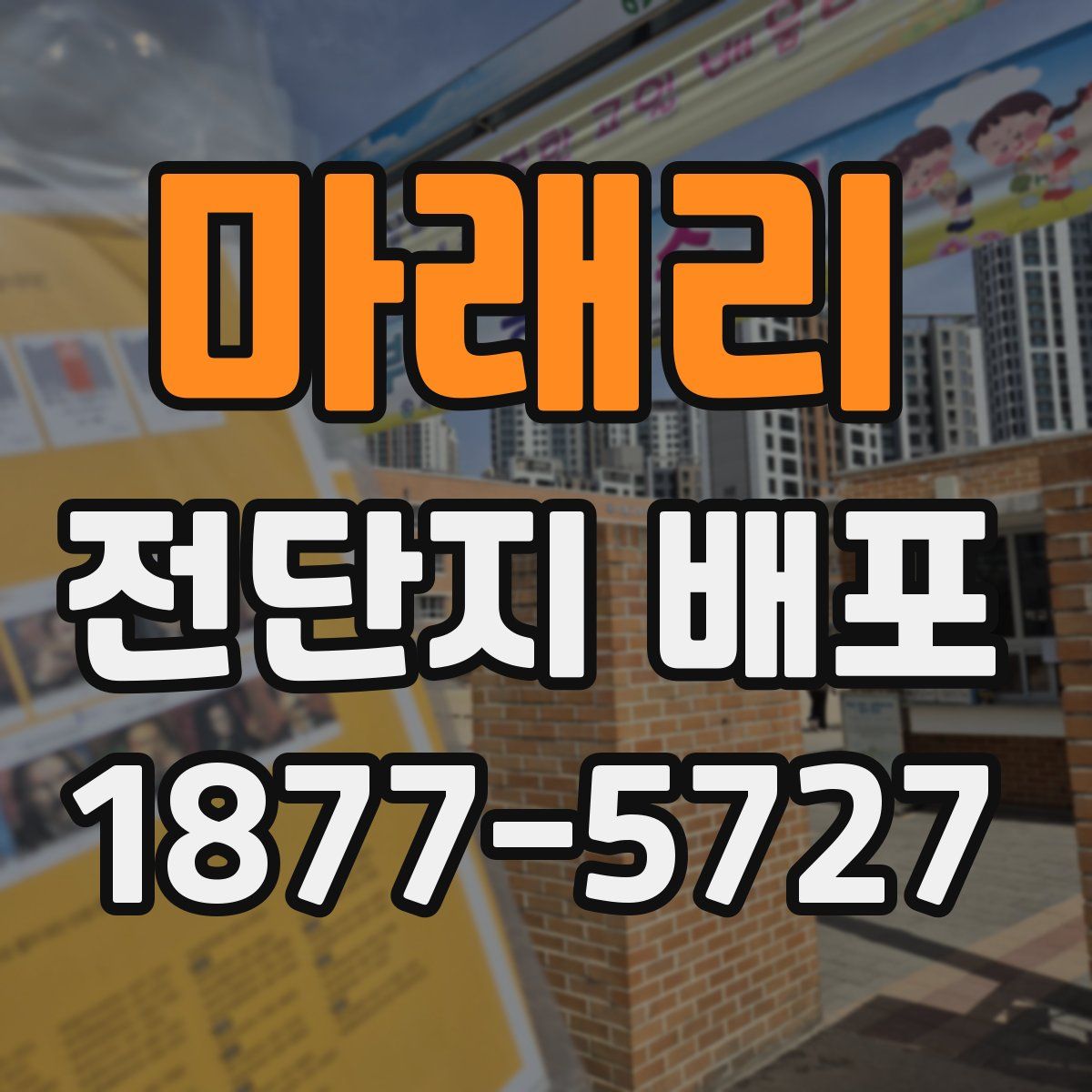 마래리 전단지 배포