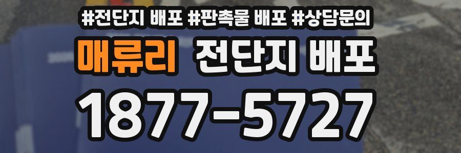 매류리 전단지 배포