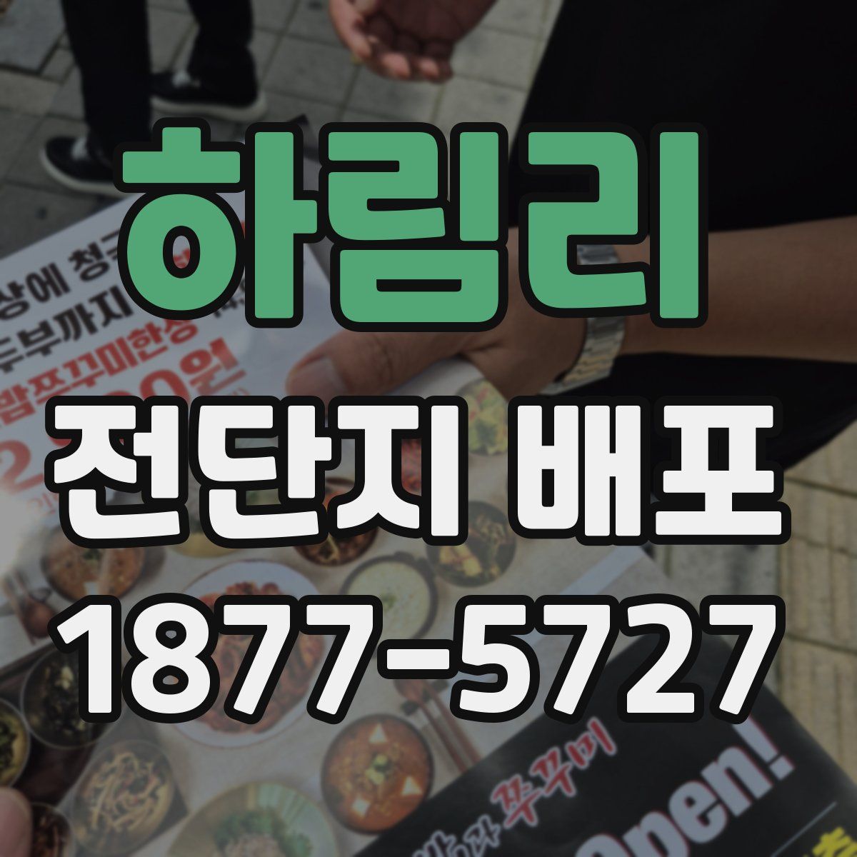 하림리 전단지 배포