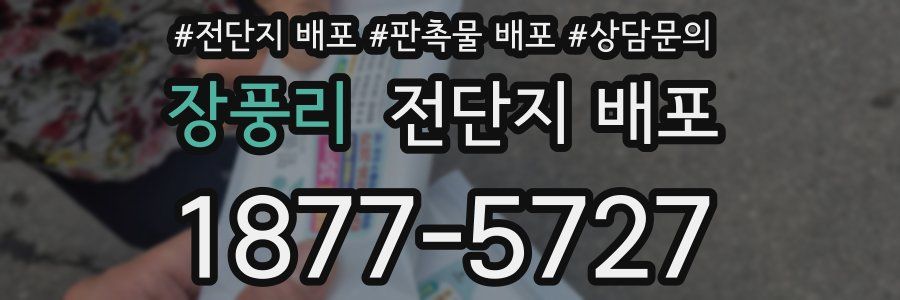장풍리 전단지 배포